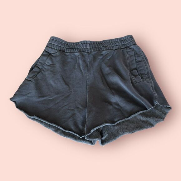 Aerie Sweatshorts Womens Size Small Charcoal Gray Drawstring Athleisure Gym - Picture 1 of 7